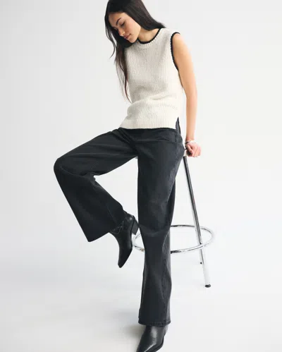 Abercrombie & Fitch Textural Crew Sweater Shell Tank In White