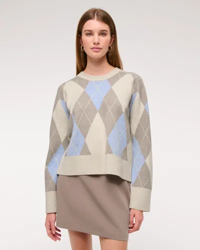 Abercrombie & Fitch The A&f Madeline Argyle Crew Sweater