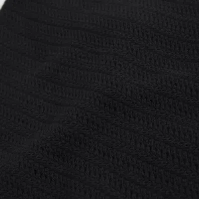 Abercrombie & Fitch Crochet-style Tie-back Tank In Black