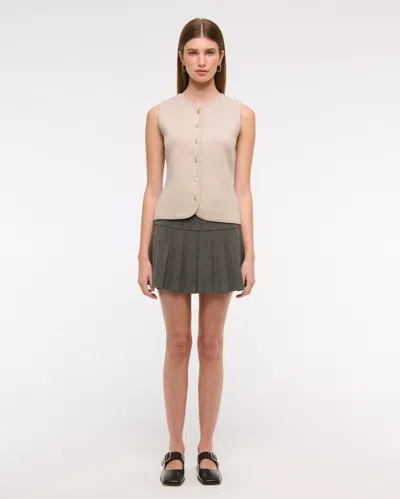 Abercrombie & Fitch The A&f Mara High-v Luxeloft Sweater Vest In Brown