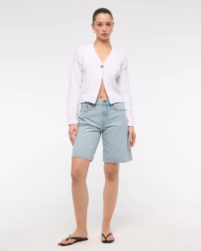 Abercrombie & Fitch Textural 1-button Cardigan In Brown