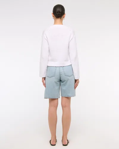 Abercrombie & Fitch Textural 1-button Cardigan In Brown