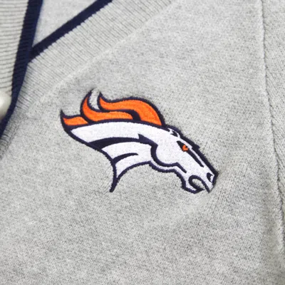 Abercrombie & Fitch Denver Broncos Luxeloft Cardigan In Gray