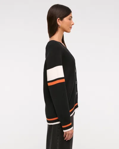 Abercrombie & Fitch Cincinnati Bengals Luxeloft Cardigan In Black