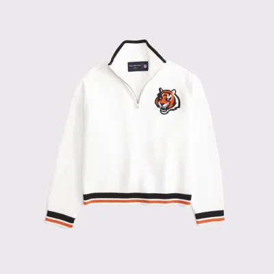 Abercrombie & Fitch Cincinnati Bengals Luxeloft Half-zip In Neutral