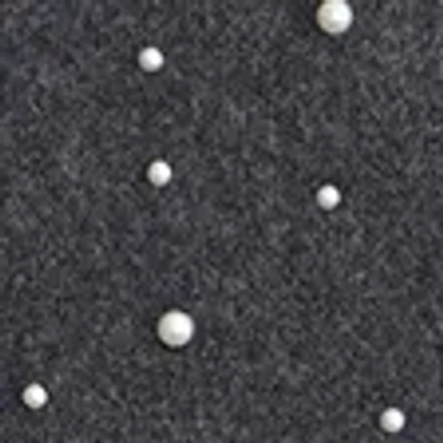 Abercrombie & Fitch Pearl Embellished Mockneck Sweater Tee In Green