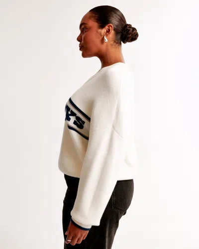 Abercrombie & Fitch Dallas Cowboys Luxeloft V-neck Sweater In White