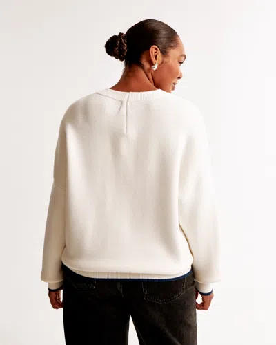 Abercrombie & Fitch Dallas Cowboys Luxeloft V-neck Sweater In White