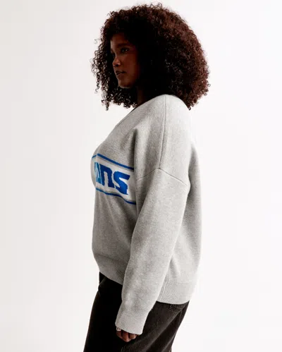 Abercrombie & Fitch Detroit Lions Luxeloft V-neck Sweater In Gray