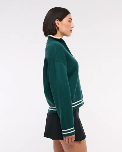 Abercrombie & Fitch Philadelphia Eagles Luxeloft Half-zip In Green