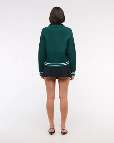 Abercrombie & Fitch Philadelphia Eagles Luxeloft Half-zip In Green