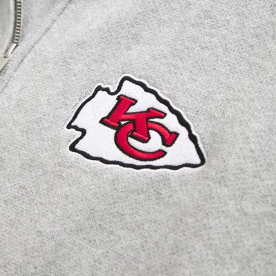 Abercrombie & Fitch Kansas City Chiefs Luxeloft Half-zip In Gray