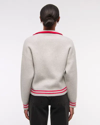 Abercrombie & Fitch Kansas City Chiefs Luxeloft Half-zip In Gray