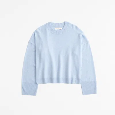 Abercrombie & Fitch Cashmere Crew Sweater In Blue