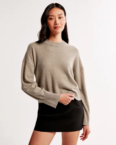Abercrombie & Fitch Cashmere Crew Sweater In Brown