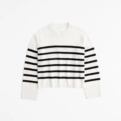 Abercrombie & Fitch Cashmere Crew Sweater In White