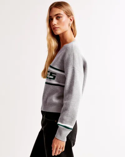 Abercrombie & Fitch Philadelphia Eagles Luxeloft V-neck Sweater In Multi