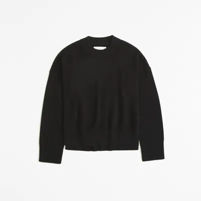 Abercrombie & Fitch Cashmere Crew Sweater In Black