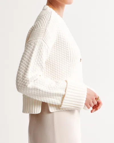 Abercrombie & Fitch The A&f Cameron Seed Stitch Cardigan In Brown