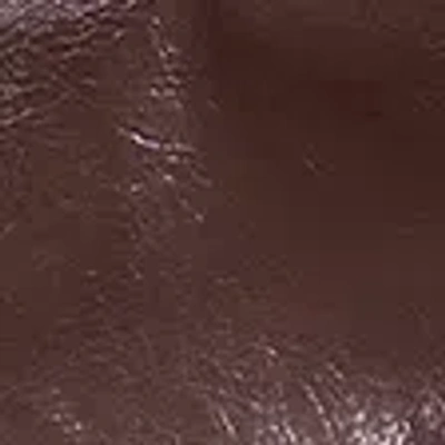 Abercrombie & Fitch Curve Love Stretch Vegan Glossy Leather Micro Short In Brown