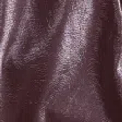 Abercrombie & Fitch Stretch Vegan Glossy Leather Micro Short In Brown