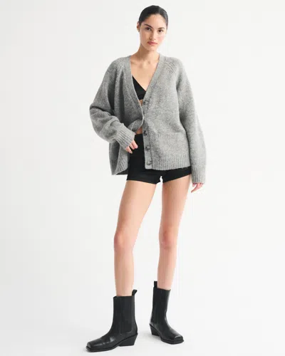 Abercrombie & Fitch Stretch Satin Sculpt Micro Short In Black