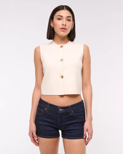 Abercrombie & Fitch Low Rise Mini Short In Blue