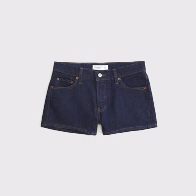 Abercrombie & Fitch Low Rise Mini Short In Blue
