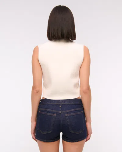 Abercrombie & Fitch Low Rise Mini Short In Blue