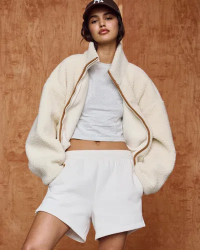 Abercrombie & Fitch Mid Rise Sunday Short In Gray