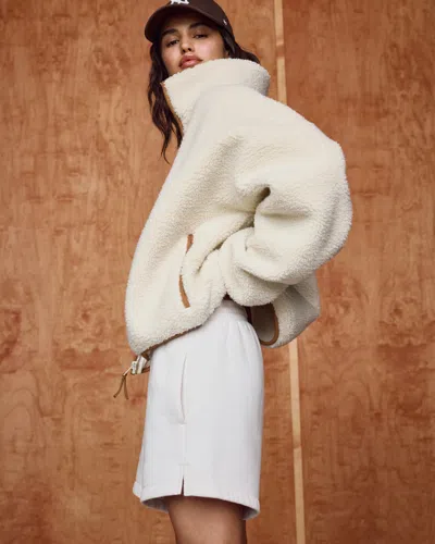 Abercrombie & Fitch Mid Rise Sunday Short In Gray