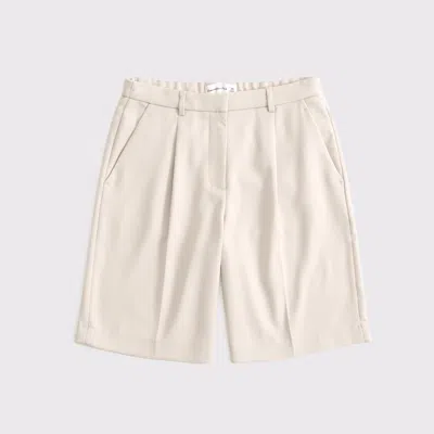 Abercrombie & Fitch Mid Rise Bermuda Short In Gray