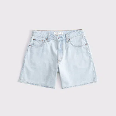 Abercrombie & Fitch Curve Love High Rise Loose Short In Brown