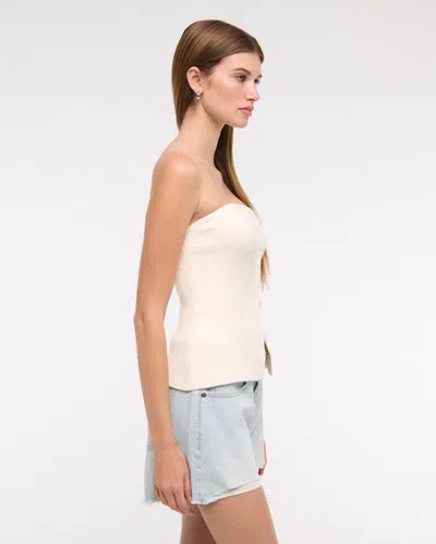 Abercrombie & Fitch Low Rise Baggy Short In White