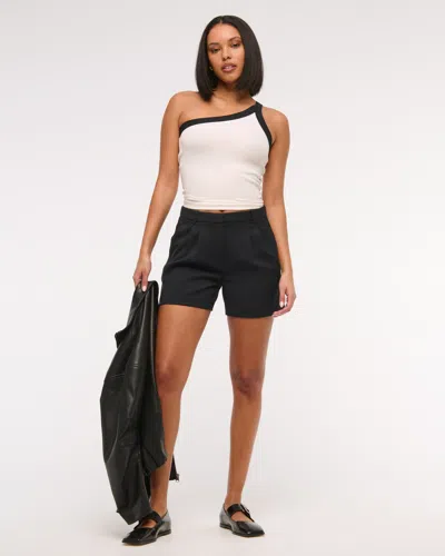 Abercrombie & Fitch A&f Sloane Low Rise Tailored Short In Black