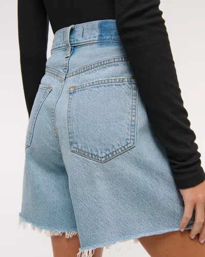 Abercrombie & Fitch High Rise Loose Short In White