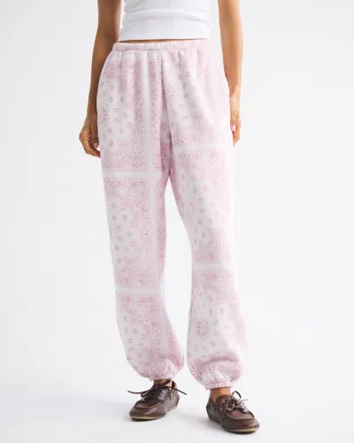 Abercrombie & Fitch High Rise Sunday Baggy Sweatpant In Pink