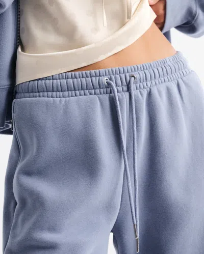 Abercrombie & Fitch High Rise Sunday Wide Leg Sweatpant In Blue