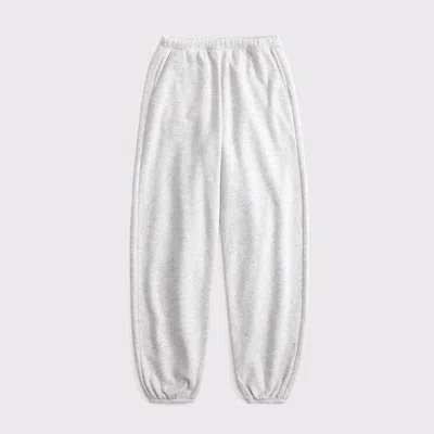 Abercrombie & Fitch High Rise Sunday Baggy Sweatpant In White