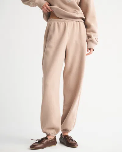 Abercrombie & Fitch High Rise Sunday Baggy Sweatpant In Brown