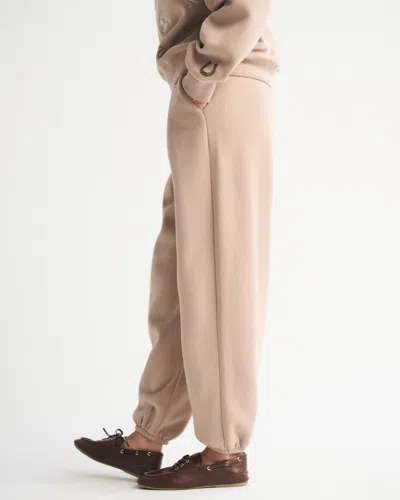 Abercrombie & Fitch High Rise Sunday Baggy Sweatpant In Brown