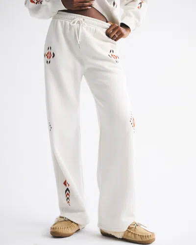 Abercrombie & Fitch High Rise Sunday Wide Leg Sweatpant