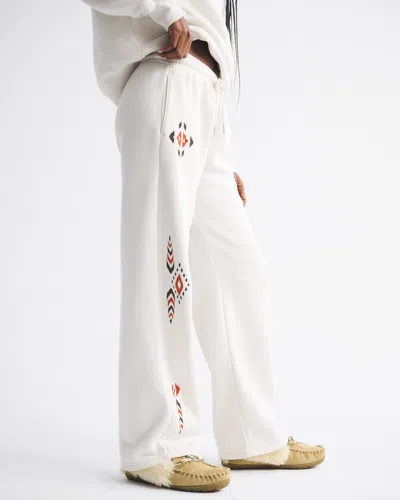 Abercrombie & Fitch High Rise Sunday Wide Leg Sweatpant