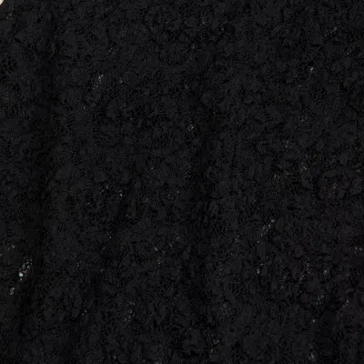 Abercrombie & Fitch High Rise Knit Lace Pant In Black