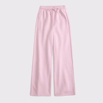 Abercrombie & Fitch High Rise Wide Leg Sunday Sweatpant In Pink