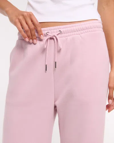 Abercrombie & Fitch High Rise Wide Leg Sunday Sweatpant In Pink