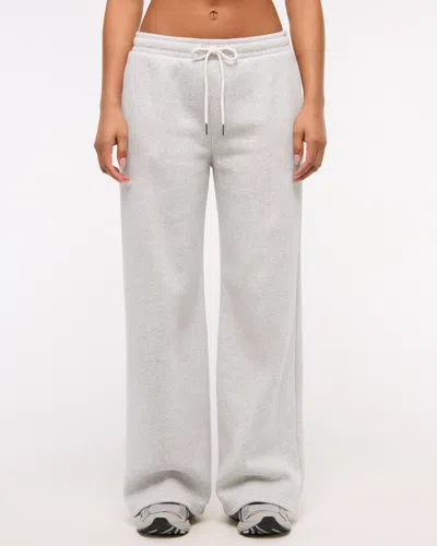 Abercrombie & Fitch High Rise Wide Leg Sunday Sweatpant In Gray