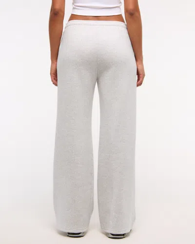 Abercrombie & Fitch High Rise Wide Leg Sunday Sweatpant In Gray