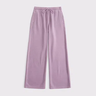 Abercrombie & Fitch Wide Leg Sunday Sweatpant In Pink