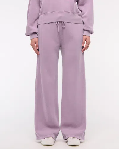 Abercrombie & Fitch Wide Leg Sunday Sweatpant In Pink